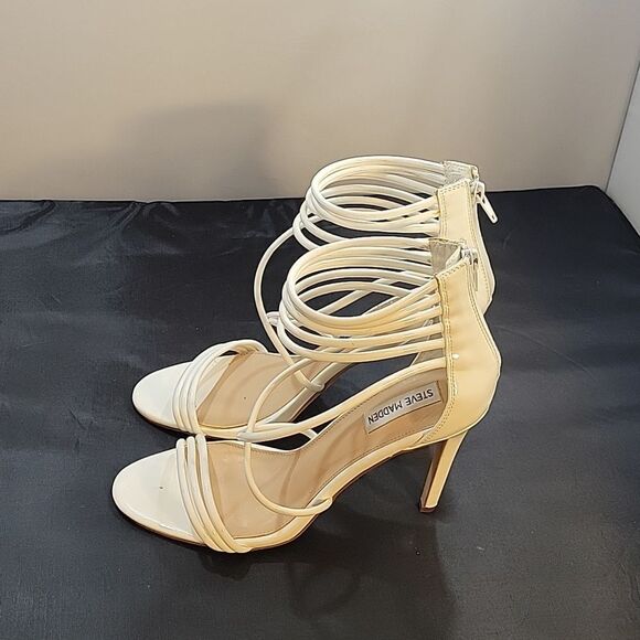 STEVE MADDEN MULTI-STRAP HIGH HEEL ROUND TOE SANDAL - Picture 6 of 15